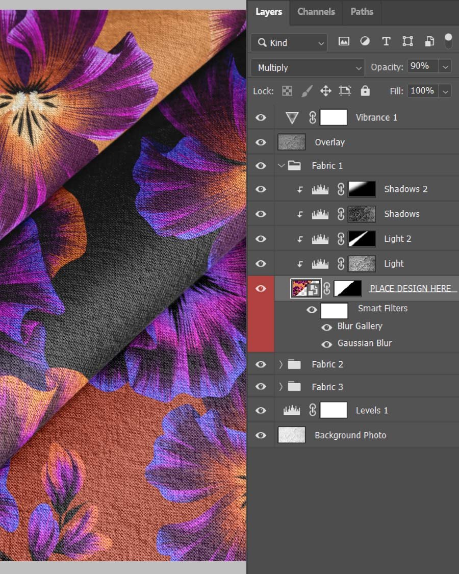 Three Cotton Fabrics Mockup product image (7)