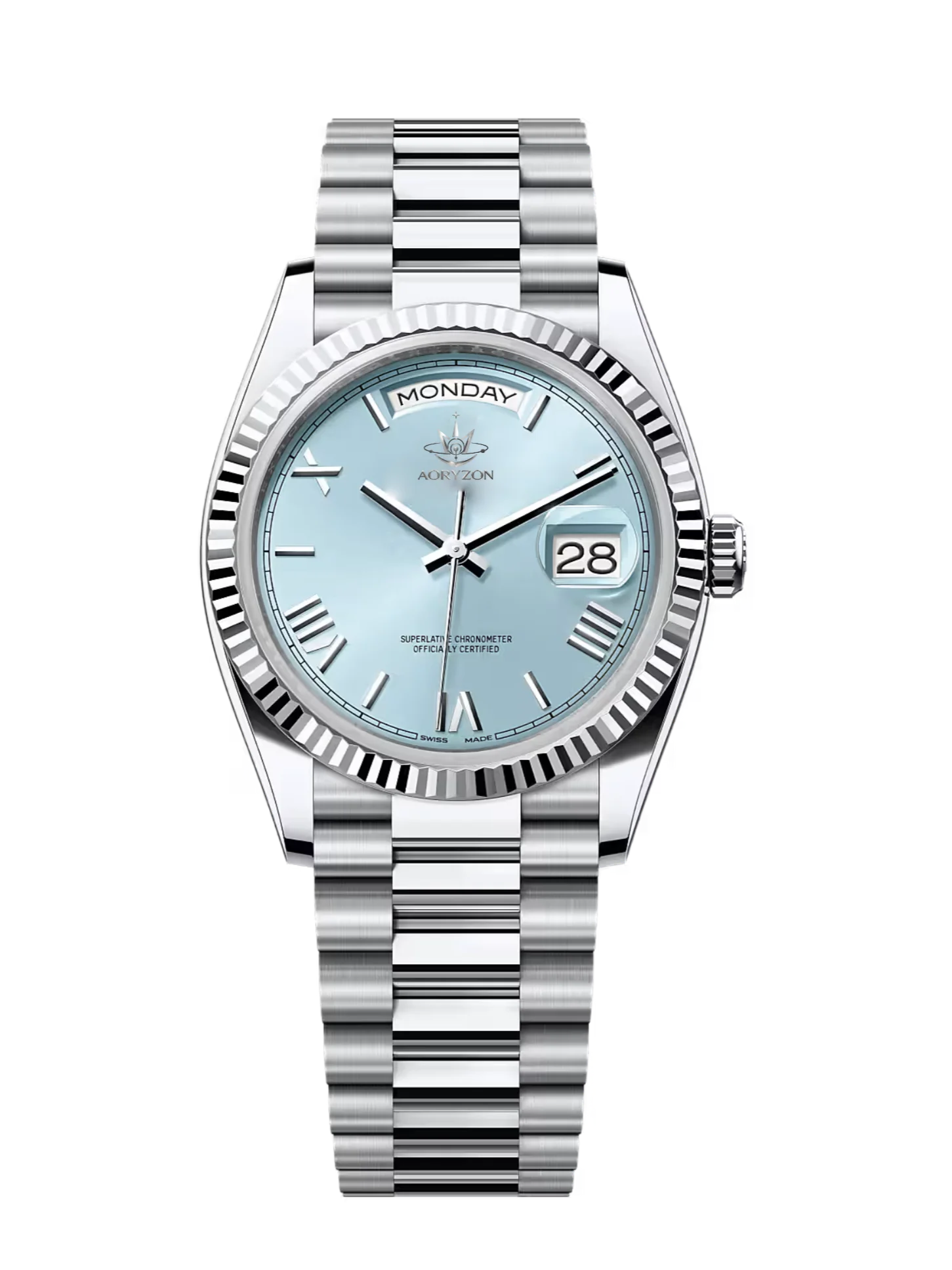 Aoryzon Celestial Day-Date – Ice Blue Edition product image (1)