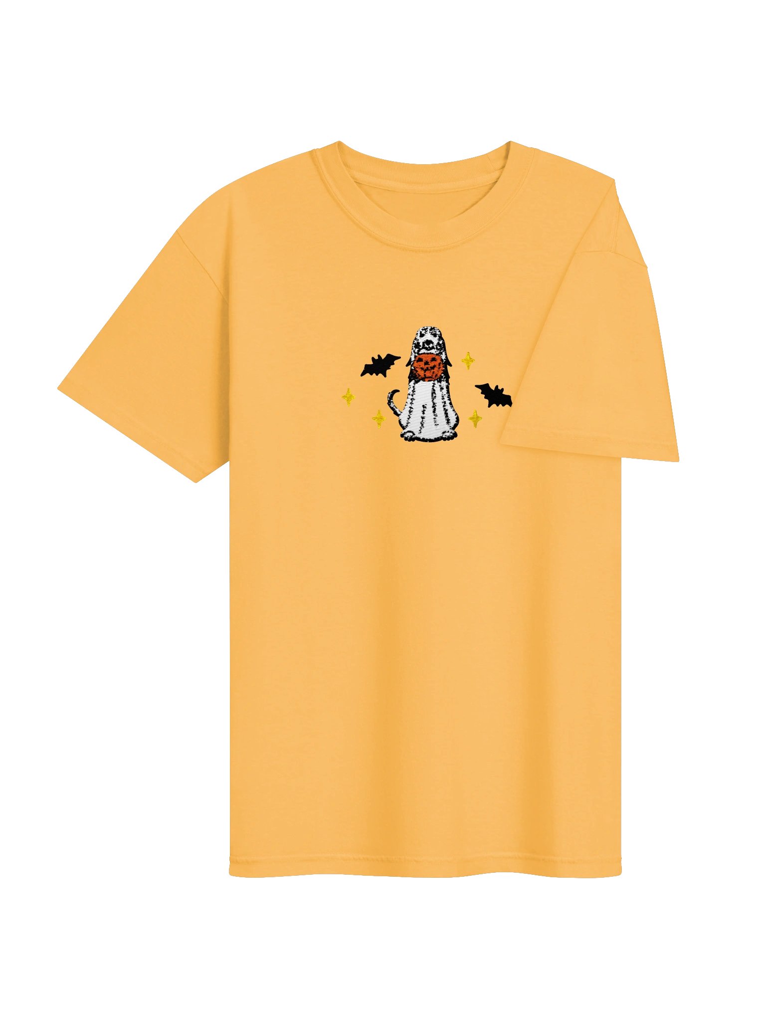Halloween Saluki(White) Embroidered T-Shirt product image (7)