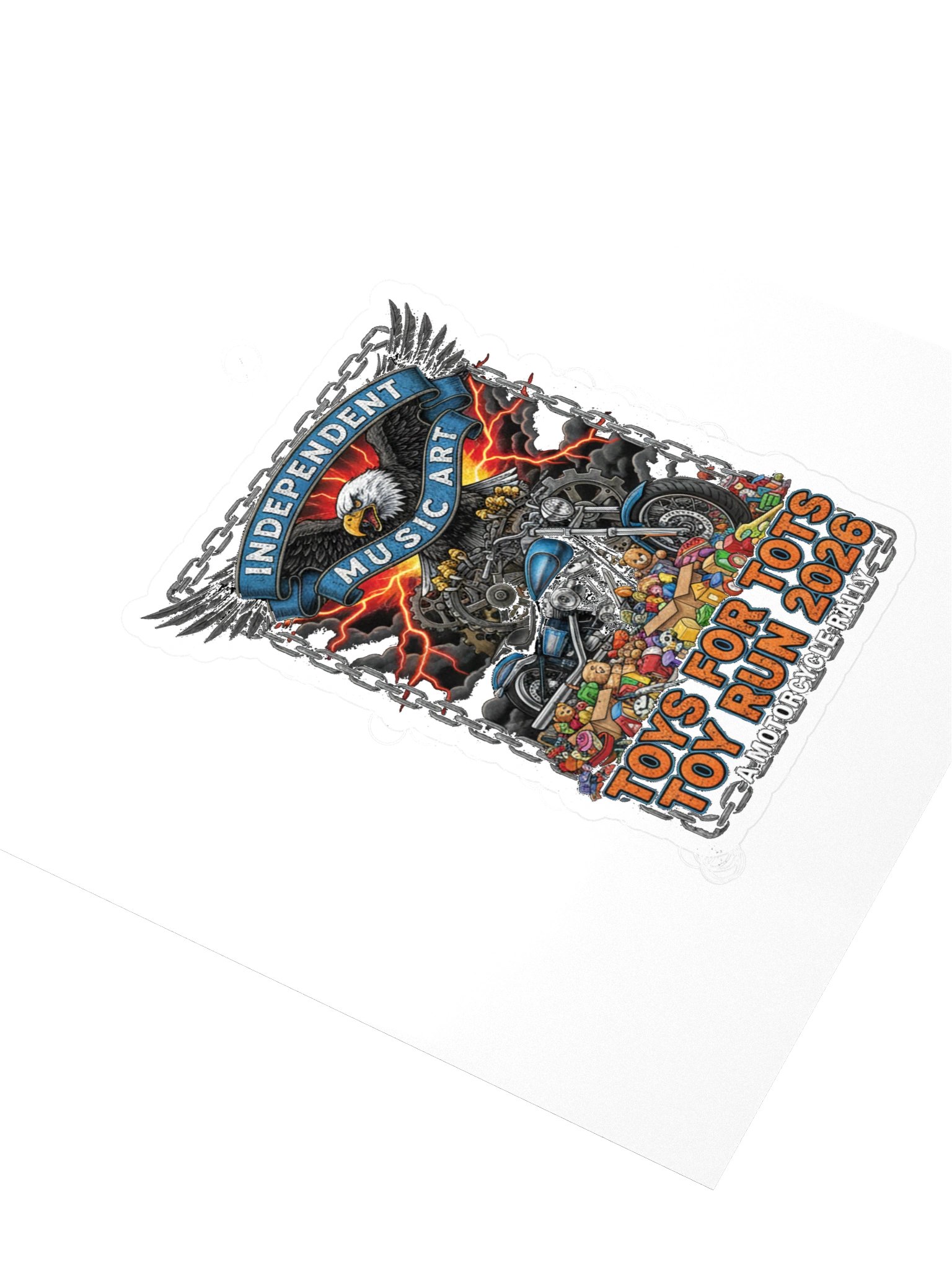 Eagle & Motorcycle Charity Stickers product image (3)