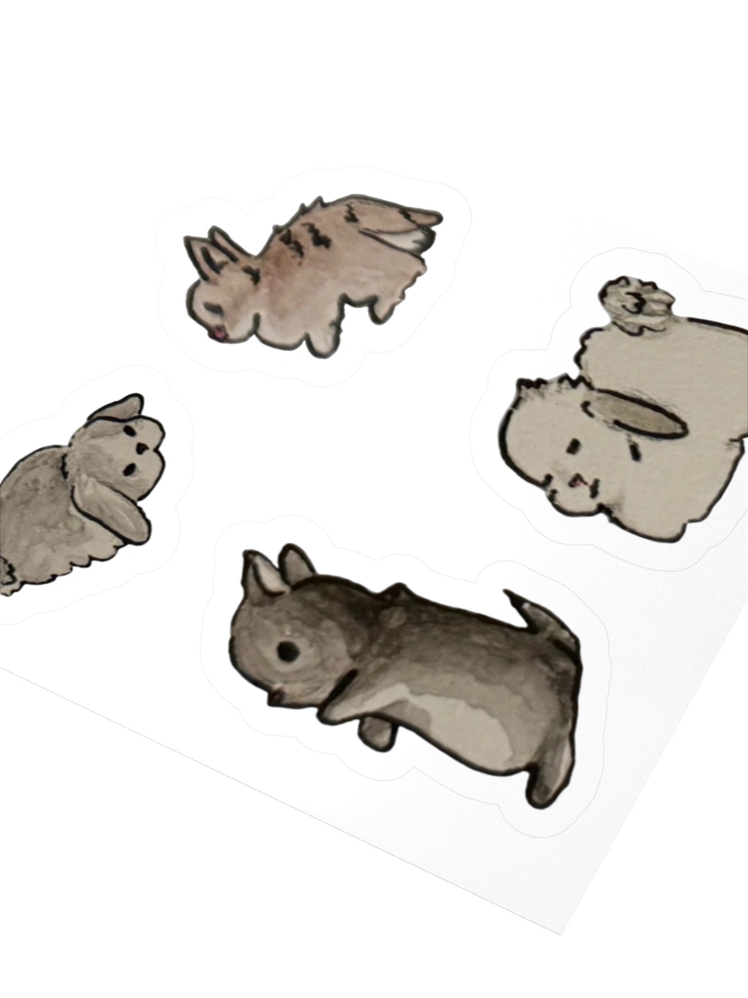 Watercolor Bunny Sticker Set 2 product image (3)