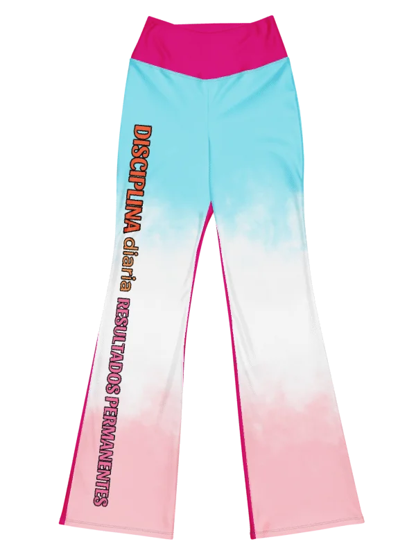 The "Constancia" Flare Leggings Blue, Pink, White product image (7)