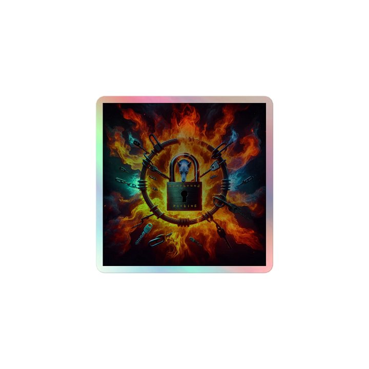 Holographic FireLock Vinyl Sticker product image (1)