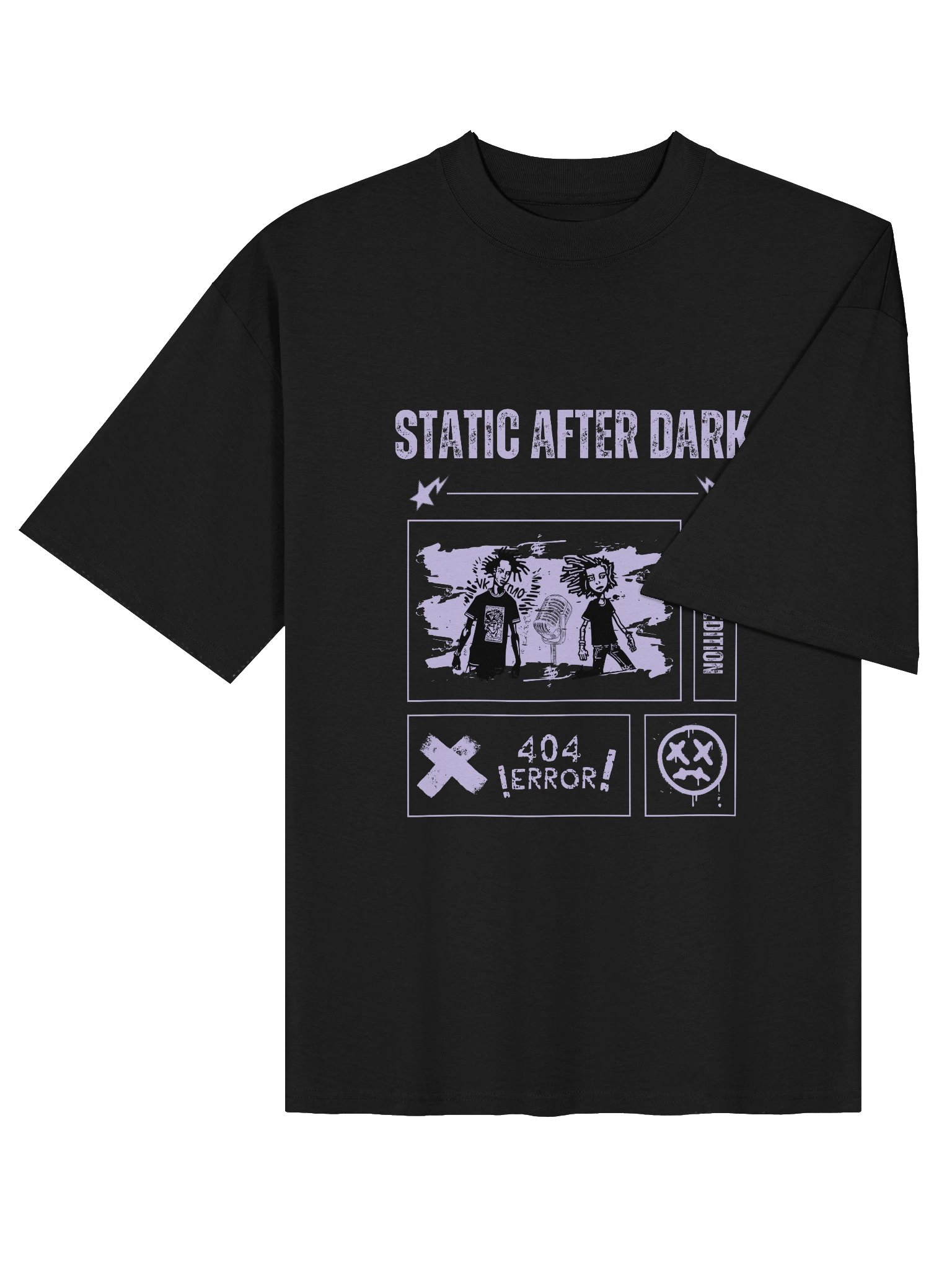 Zine Punk Organic Oversized Cotton Tee product image (5)