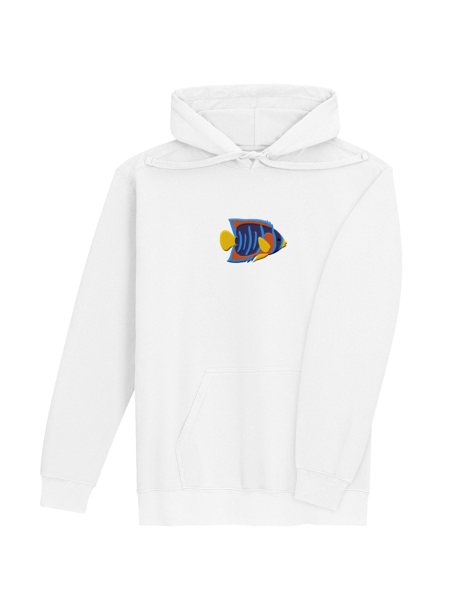 Juvenile Queen Angelfish Embroidered Hoodie | Saltwater Reef Aquarium & Ocean Lover Apparel product image (20)
