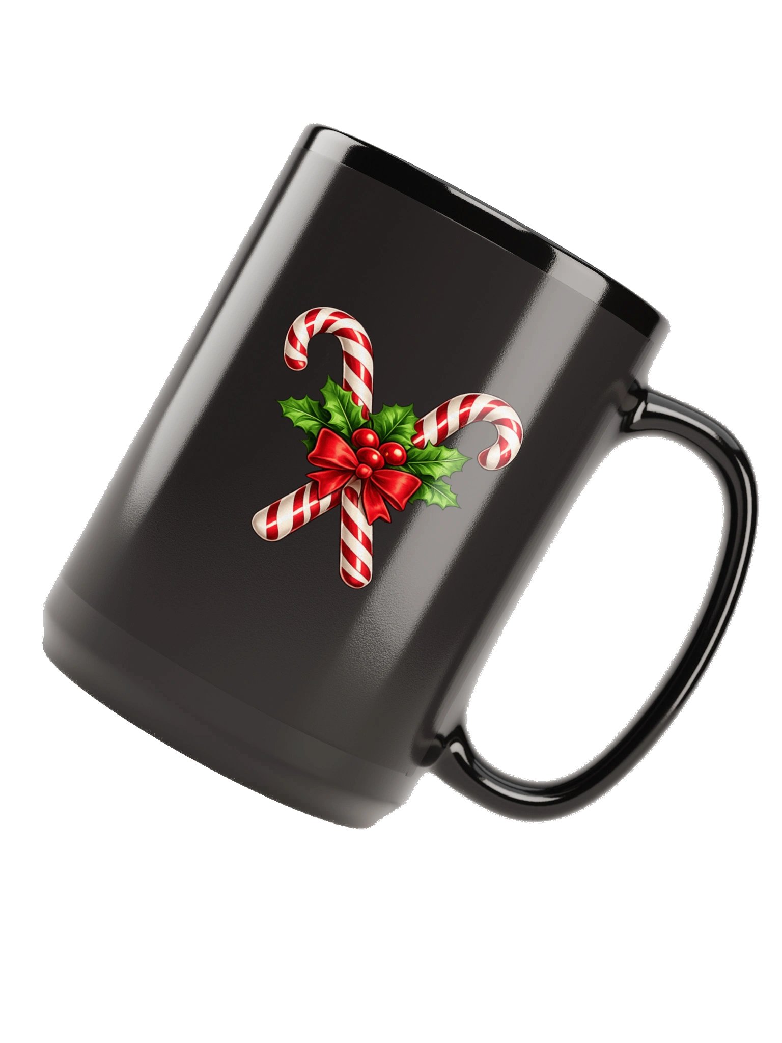 Candy Loves Christmas Black Mug product image (6)