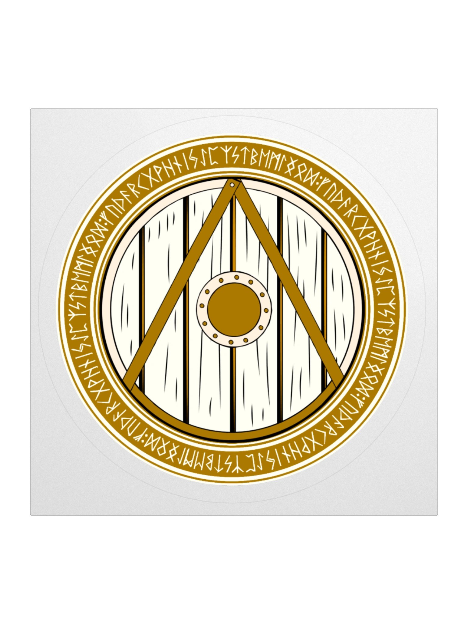 GOTÁ GOLDEN WORDS SHIELD DECAL product image (1)