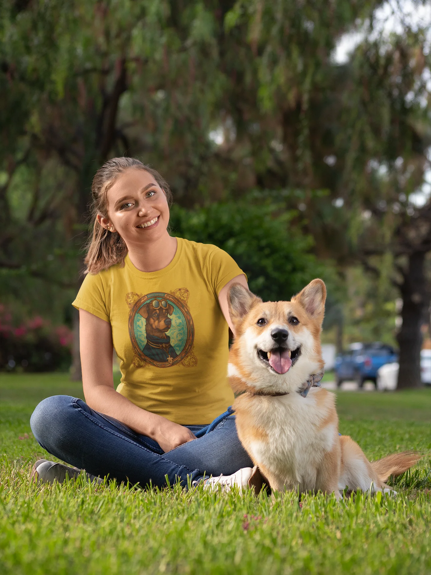 Steampunk Pup Vintage Tee product image (8)