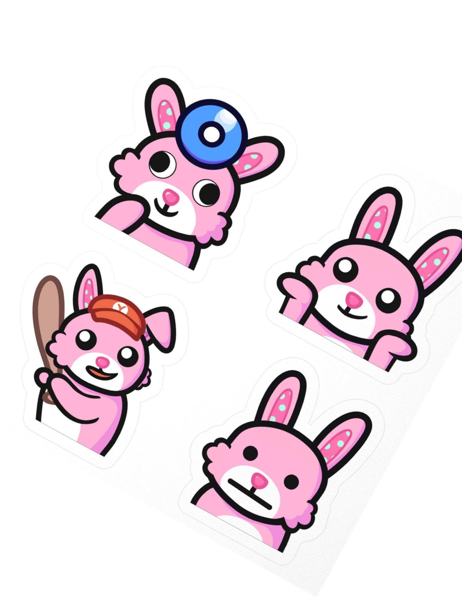 Pink Rabbit Sticker Pack product image (2)