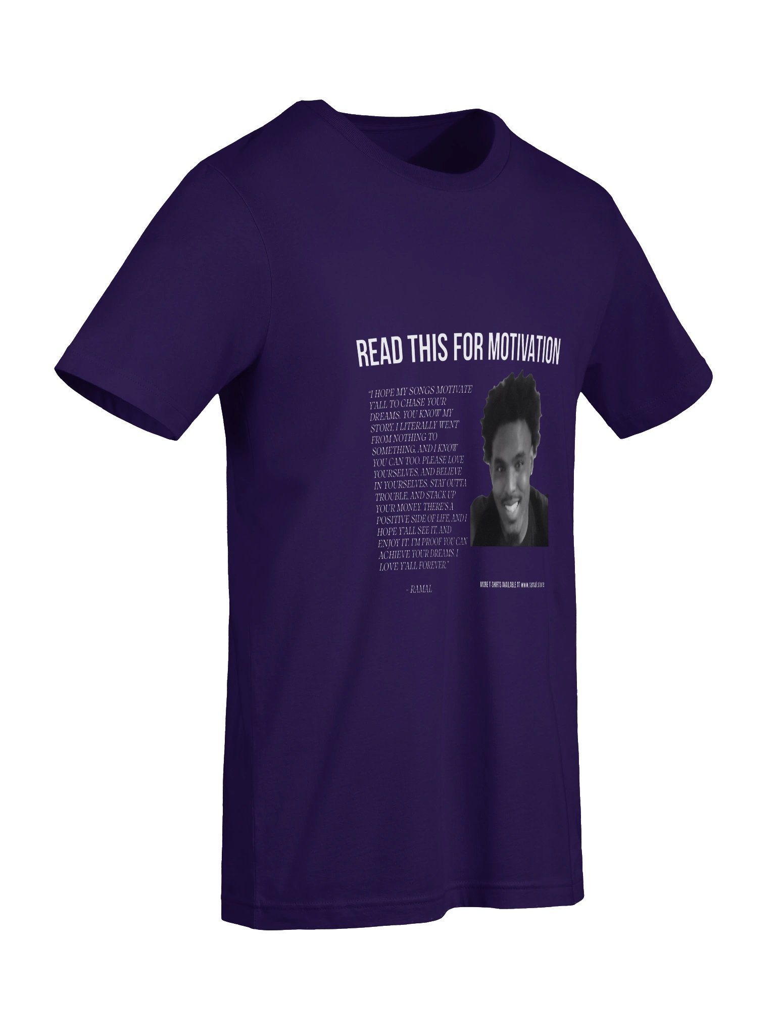 PURPLE MOTIVATIONAL T-SHIRT product image (7)
