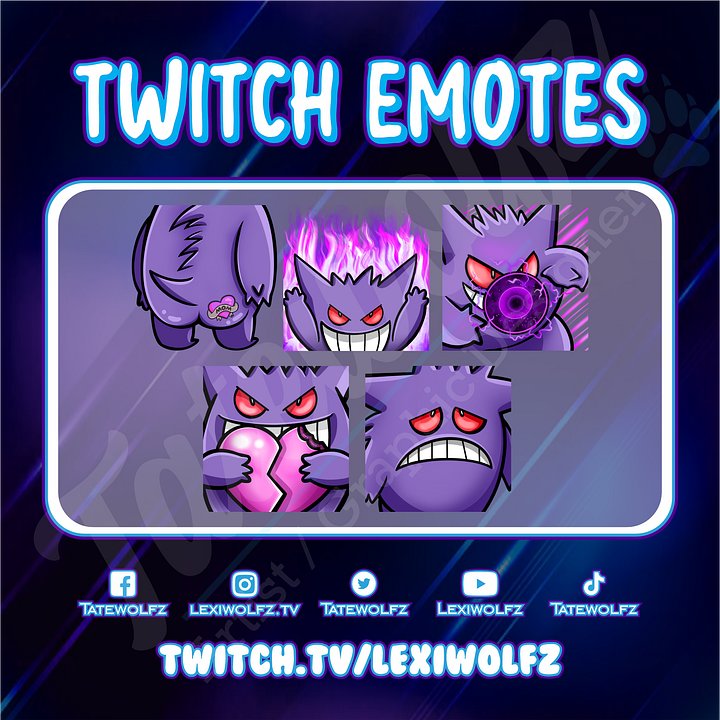 Twitch Emotes: Pokemon Gengar product image (1)
