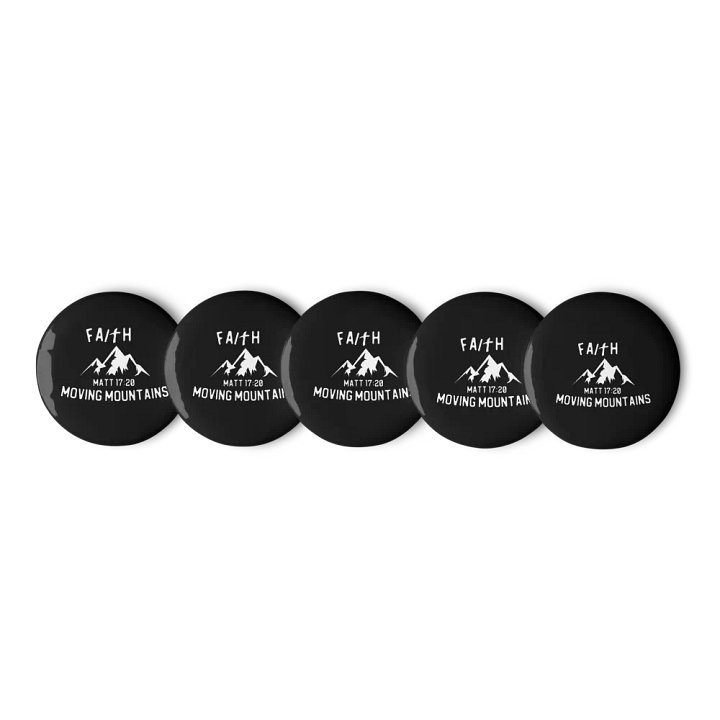 Faith Moving Mountains Pin Sets: Black product image (3)