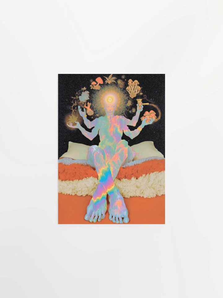Psychedelic Shamanic Vision: Multilimb Figure, Mushrooms, and Cosmic Awakening product image (2)