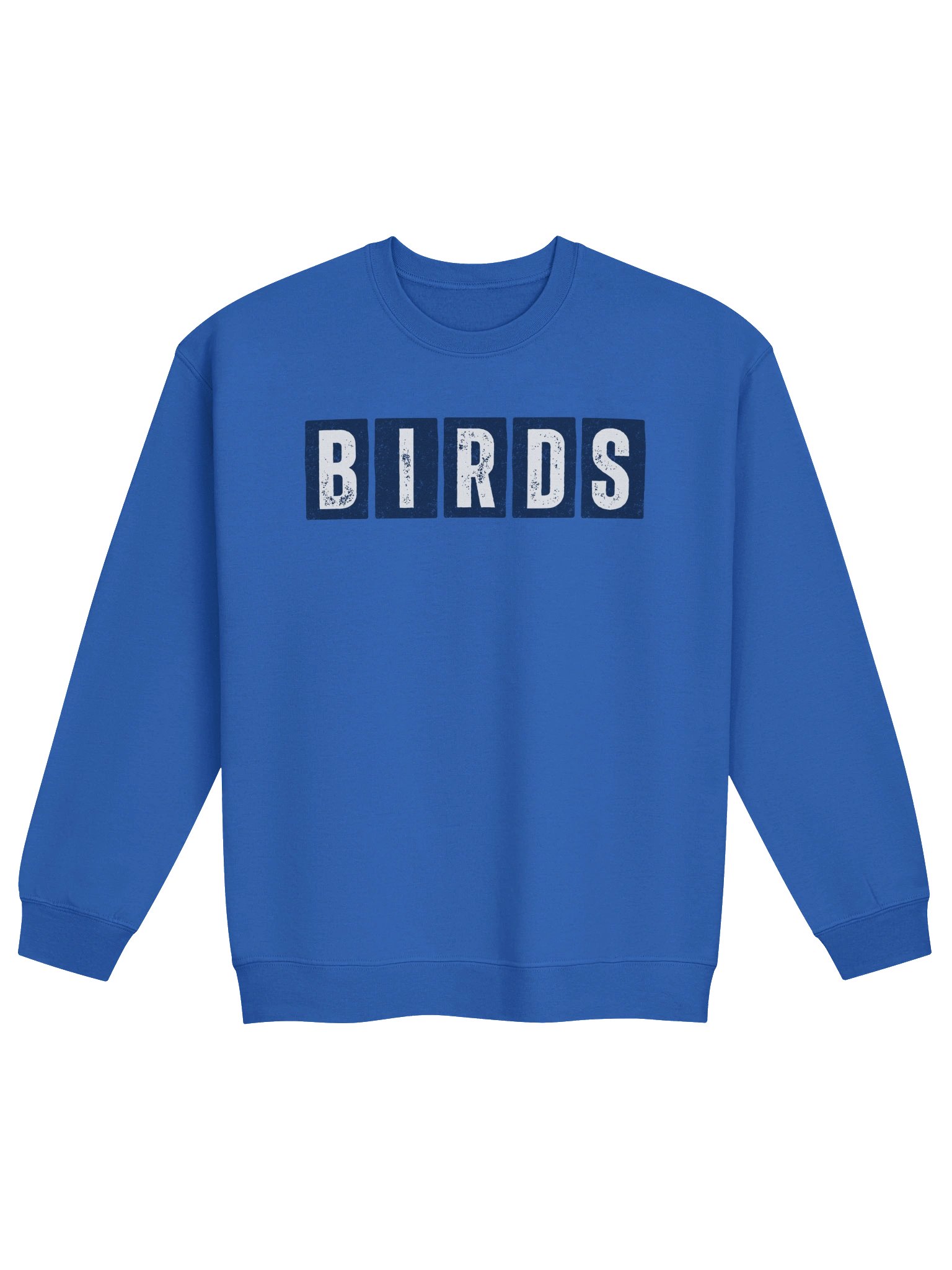 Birds Varsity Block Letter Crewneck Sweatshirt – Classic Graphic Nature Pullover product image (1)