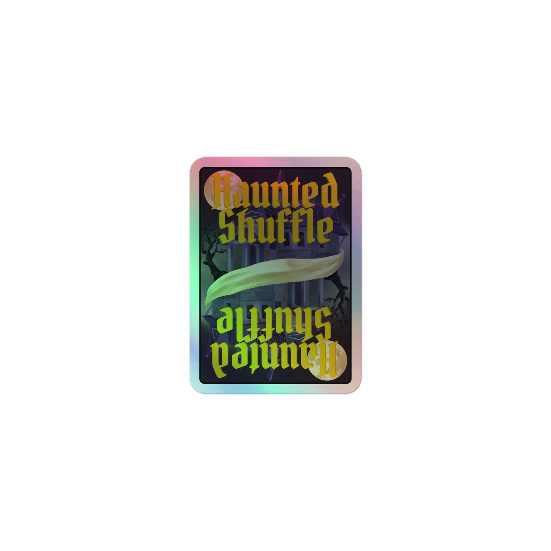Haunted Shuffle holographic sticker product image (1)