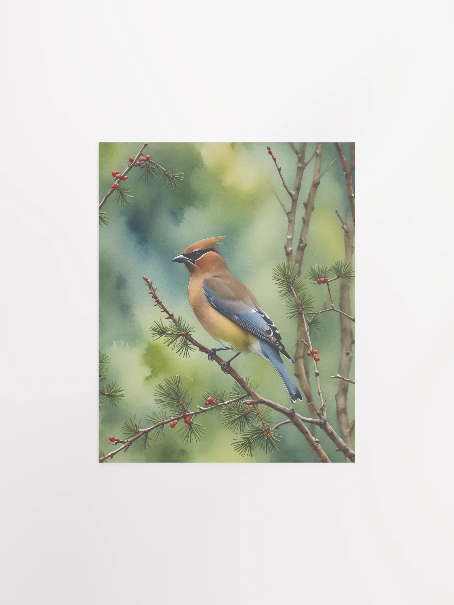Cedar Waxwing Matte Poster product image (2)