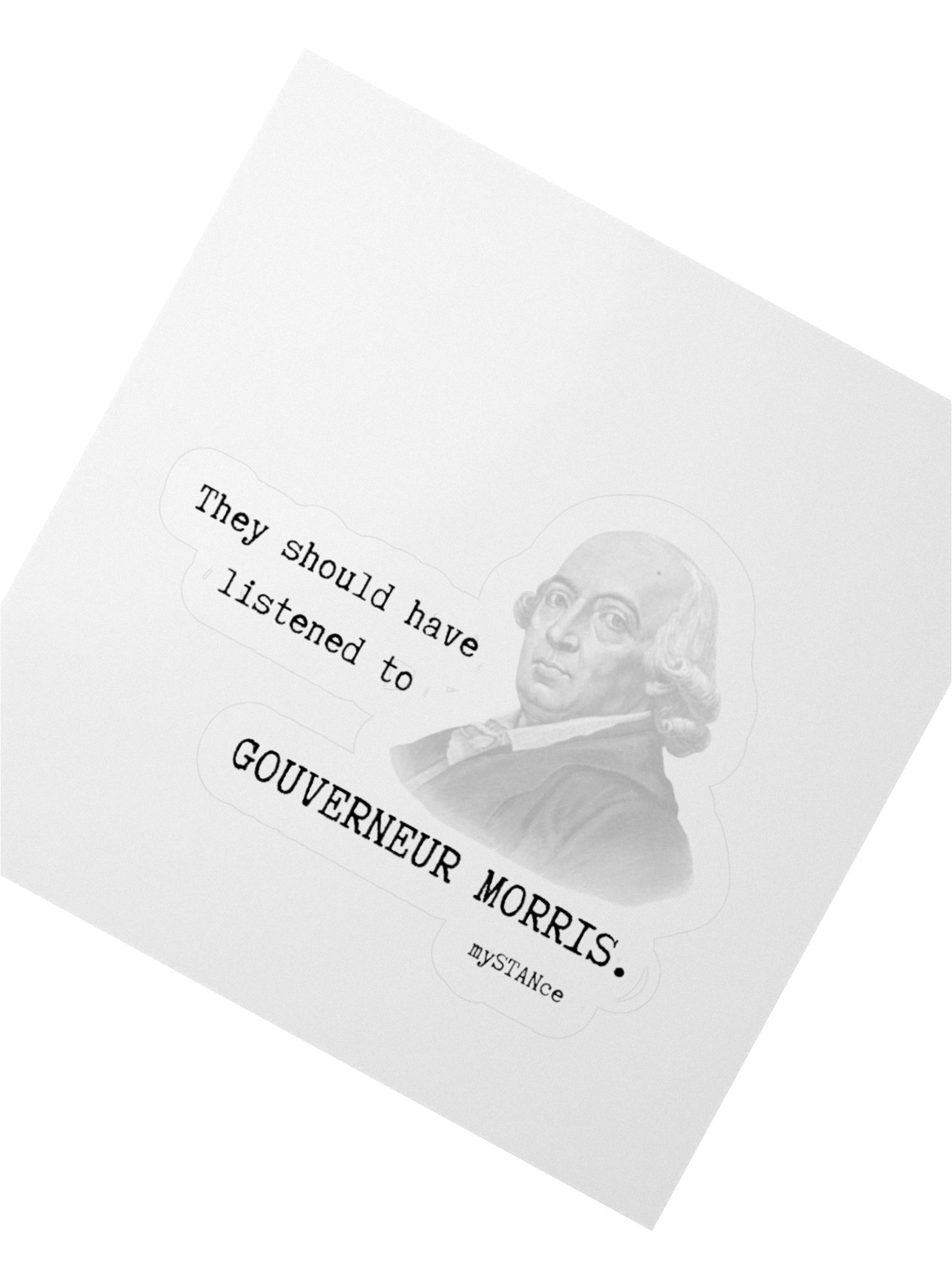 GOUVERNEUR MORRIS FOUNDING FATHER STICKER product image (6)