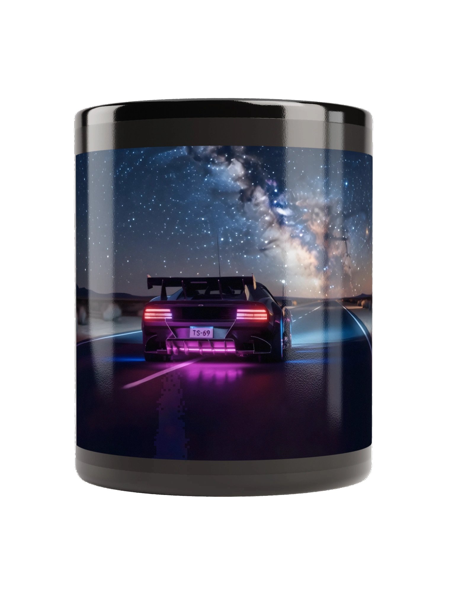 TS-69 under the Milky Way | Black Glossy Mug product image (2)
