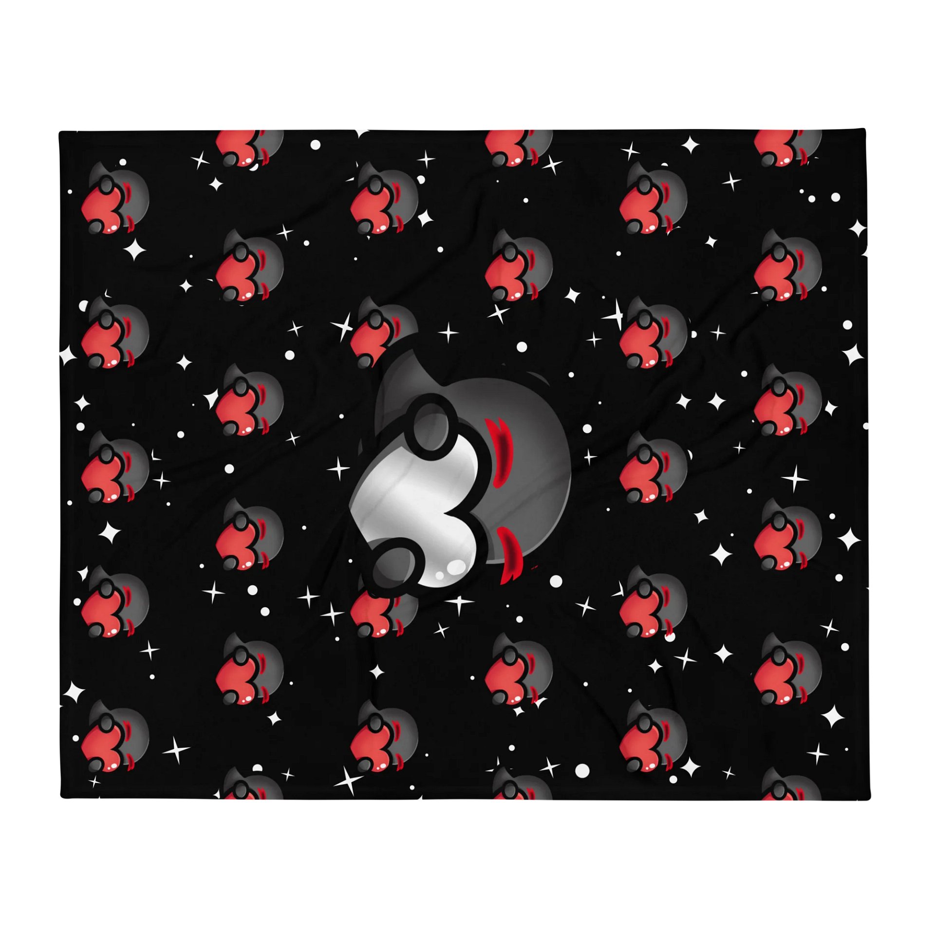 Heart Spam Space Throw Blanket product image (2)