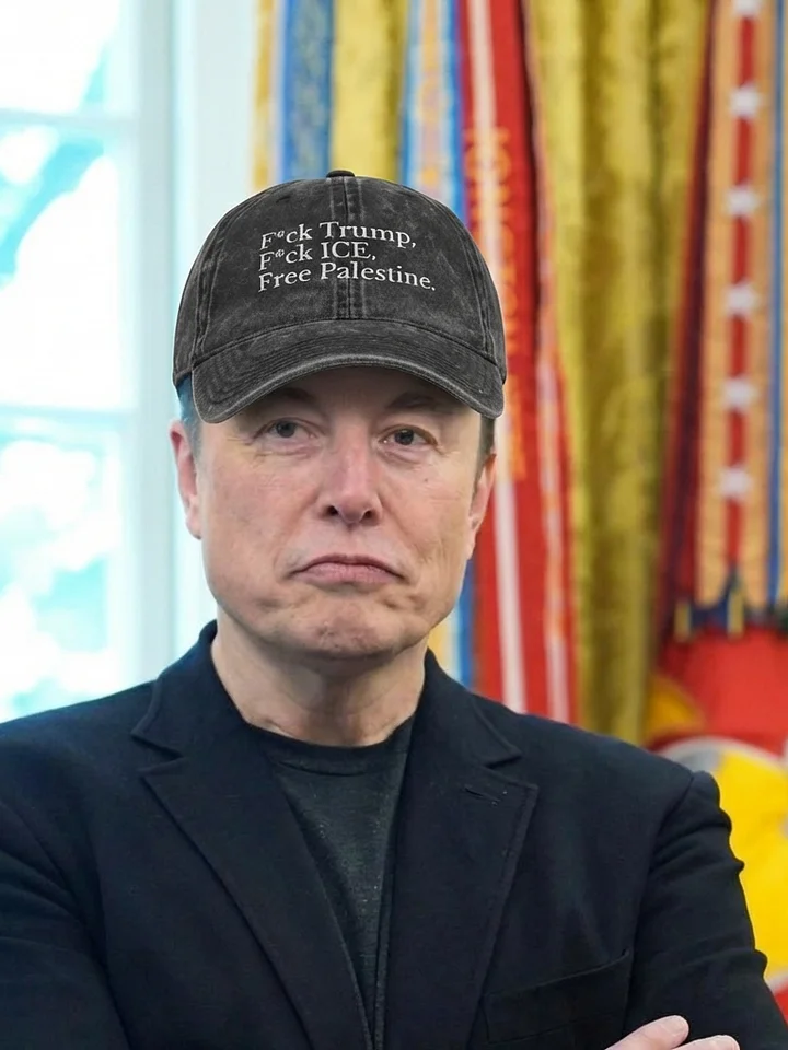 fuck trump fuck ice free palestine hat vintage product image (2)