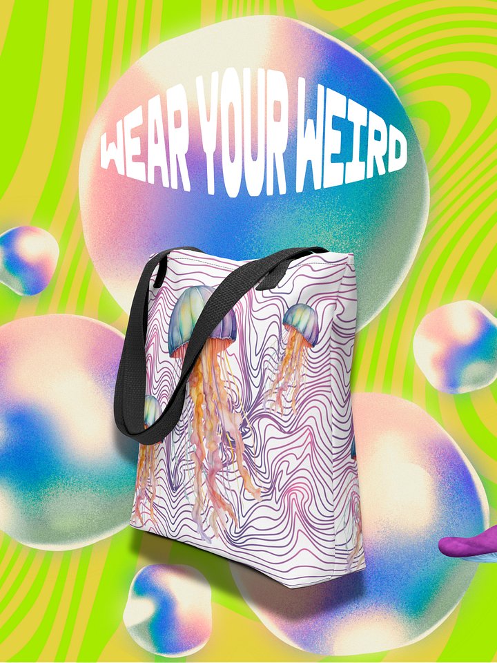 Colorful Jellyfish Tote Bag product image (1)