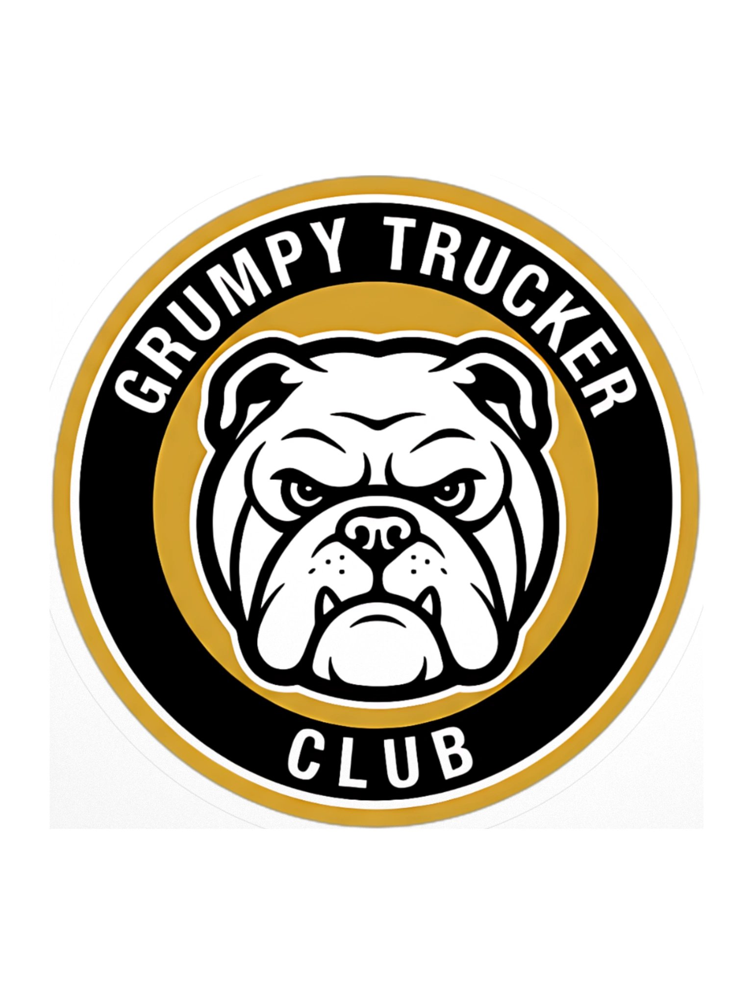 Grumpy Sticker 4"x4" Round product image (1)