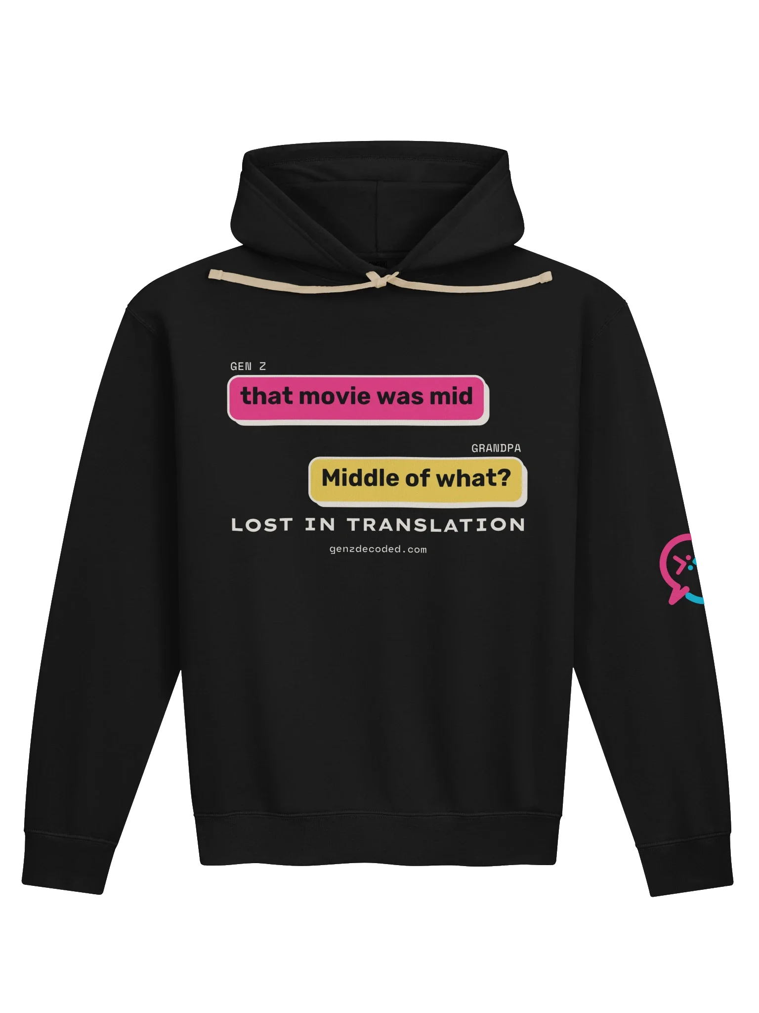 Sudadera con capucha That Was Mid Grandpa, Negro