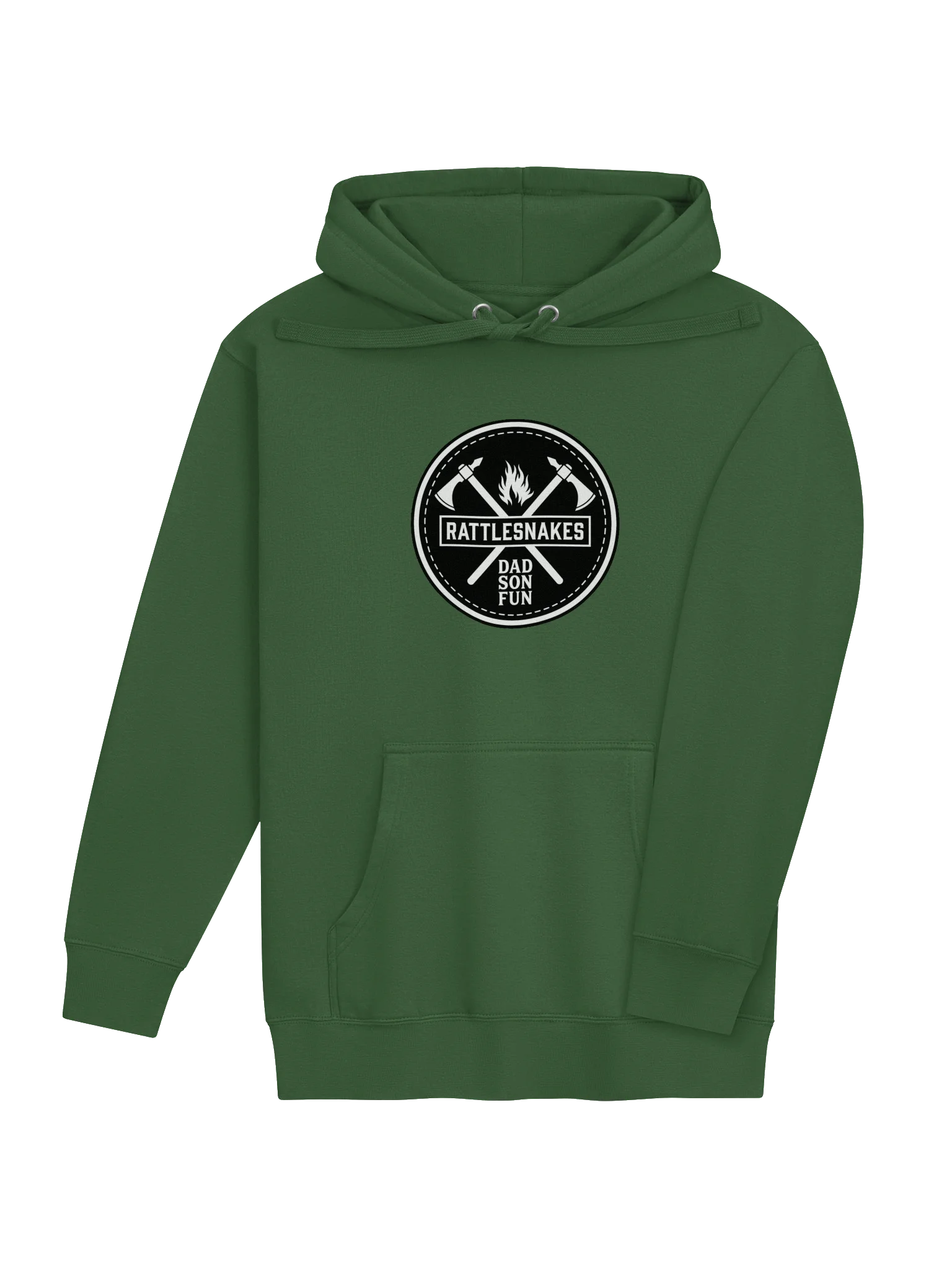 Green Pullover Patch Back Hoodie product image (4)