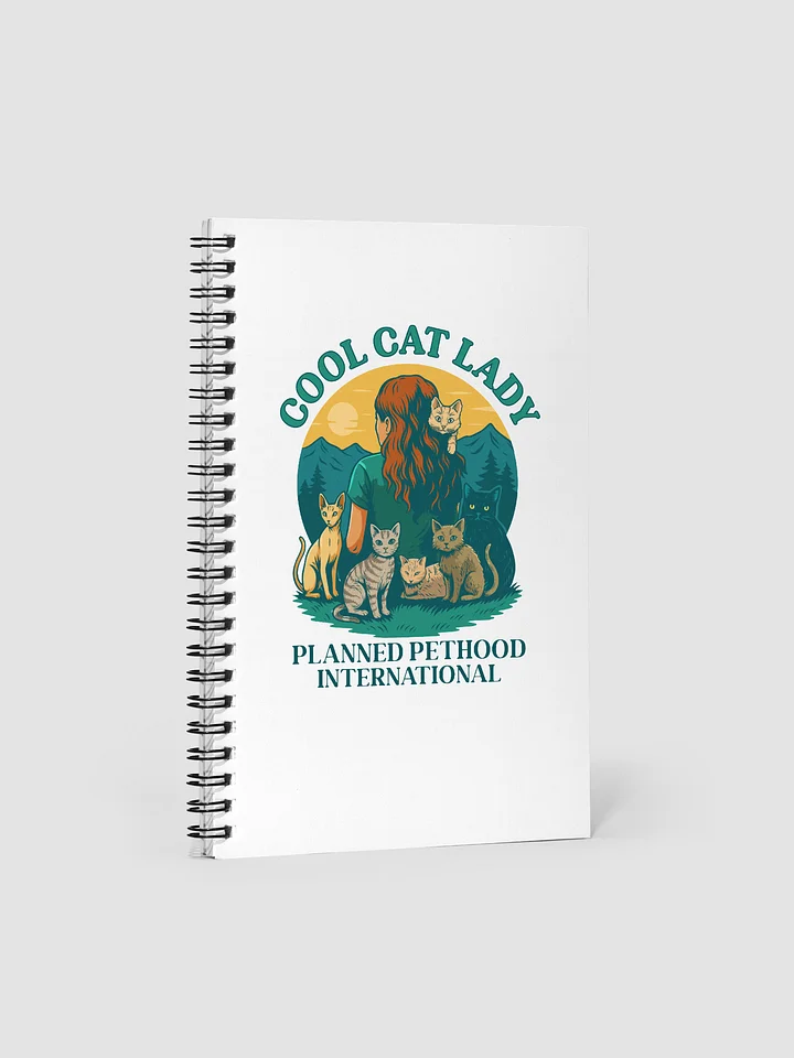 Cool Cat Lady Spiral Notebook product image (1)