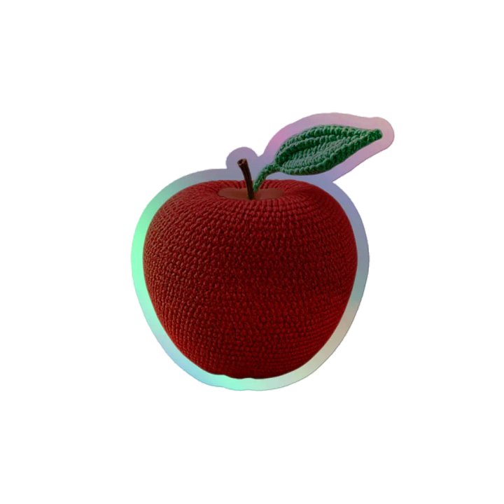 CozyAvocado Kiss-Cut Holographic Sticker Sheet Apple #1 product image (2)