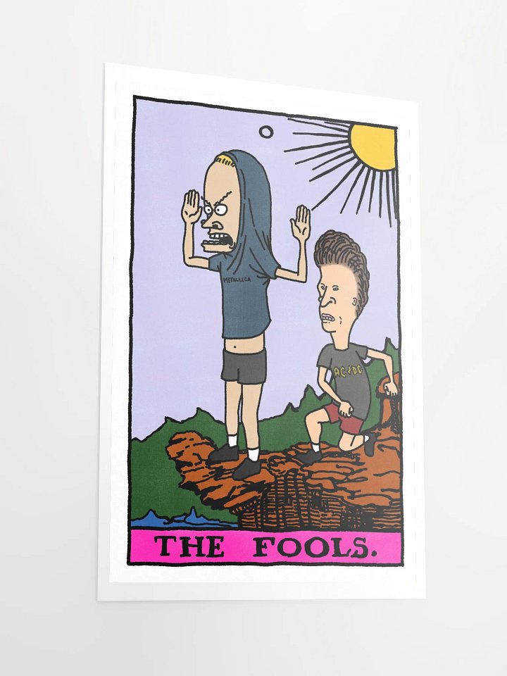 Cornholio Beavis and Butthead Fool Tarot Card Print product image (2)