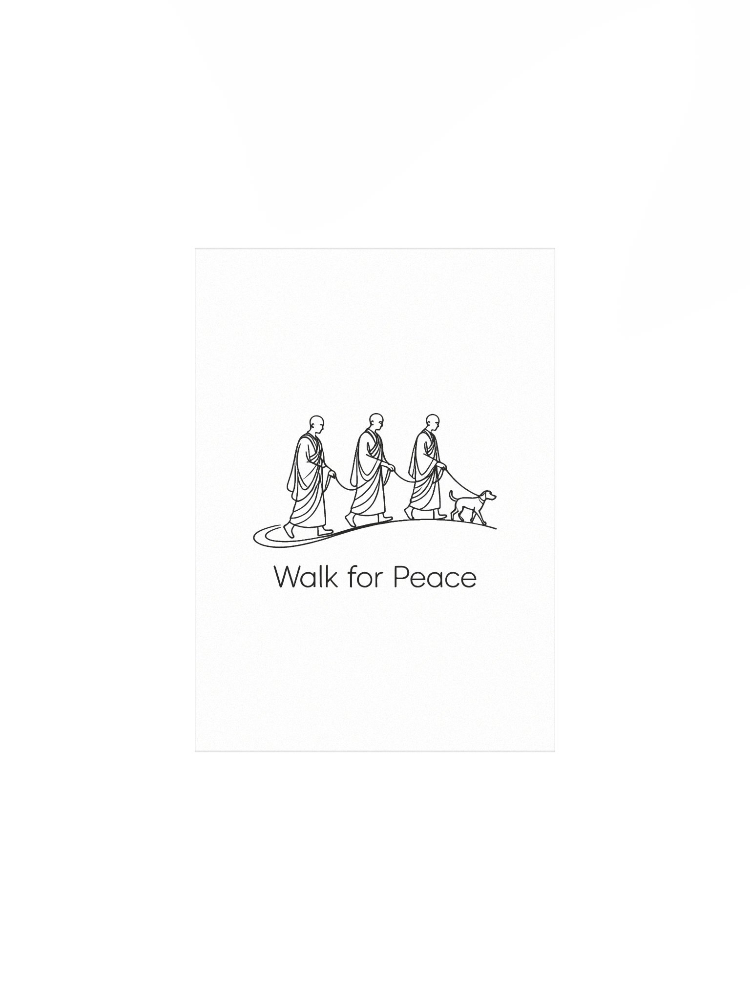 Walk for Peace Poster - Light product image (1)
