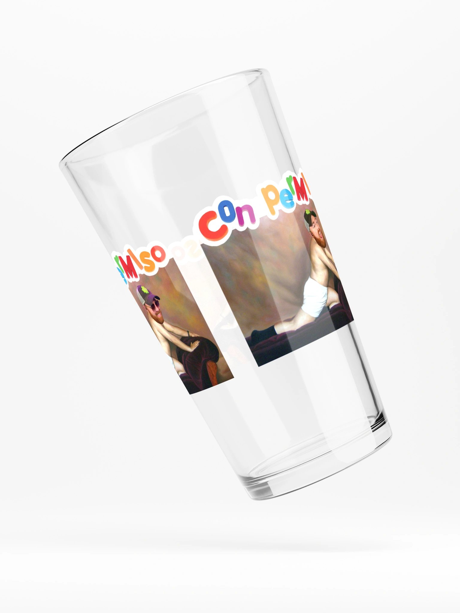 Con Permiso Pint Glass product image (4)