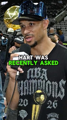 The Knicks went 16–3, swept Philadelphia and Cleveland, beat San Antonio in five… and somehow Josh Hart says nobody is pickin...