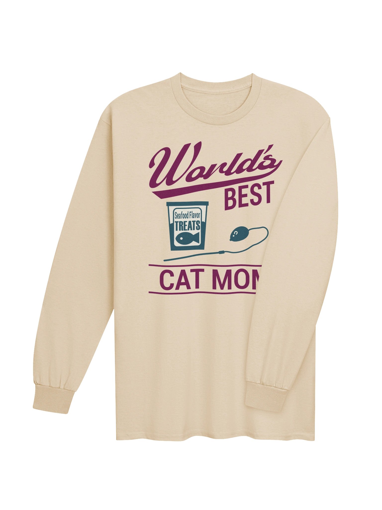 World's Best Cat Mom - Unisex Adult Long Sleeve T-shirt product image (12)
