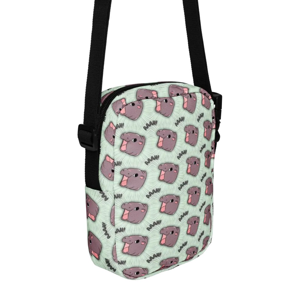 MOODENG'S GREEN AAAH! UTILITY CROSSBODY BAG! product image (2)
