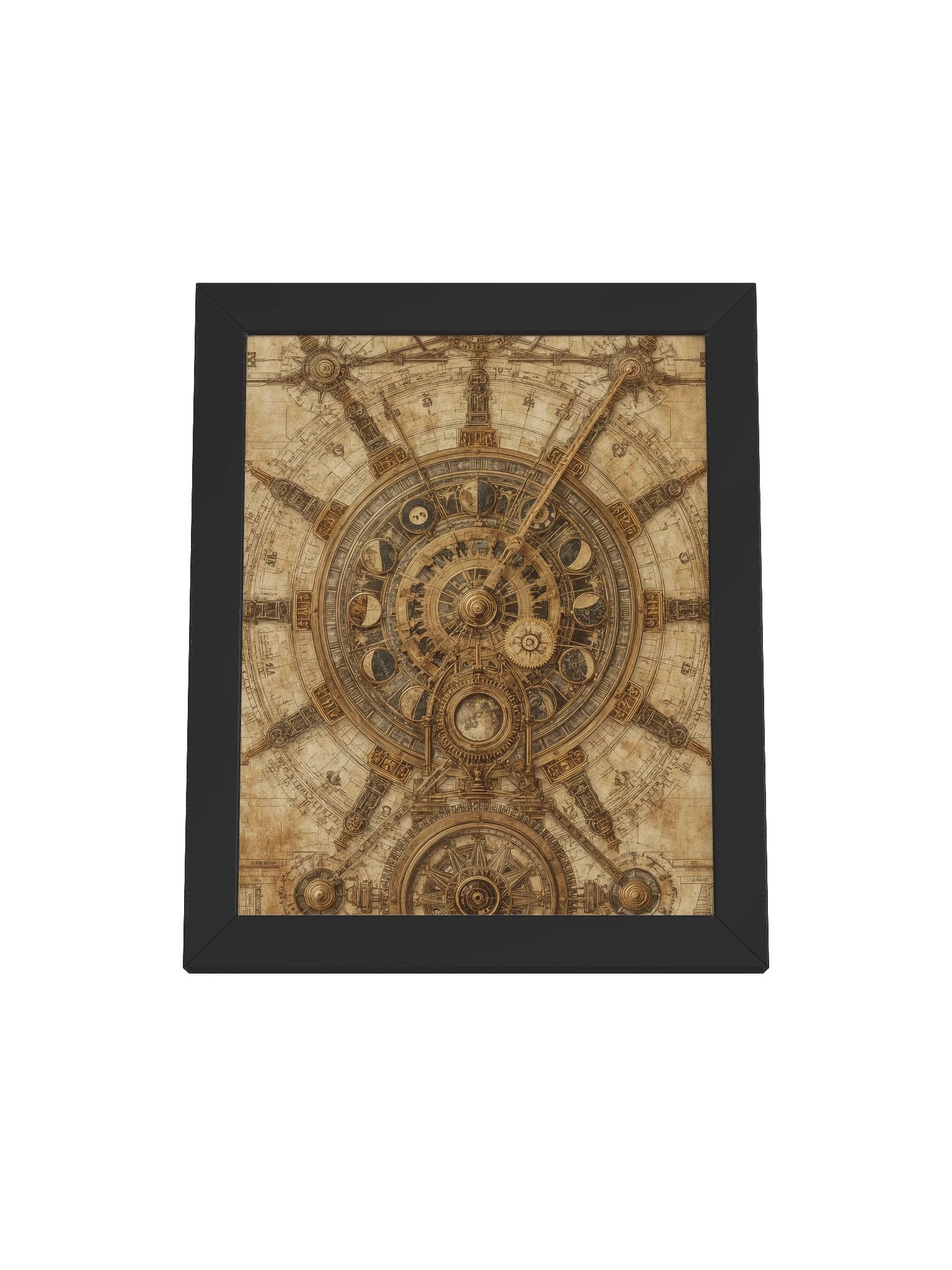 The Chronos Engine – Framed Vertical Poster (Black Frame) product image (1)