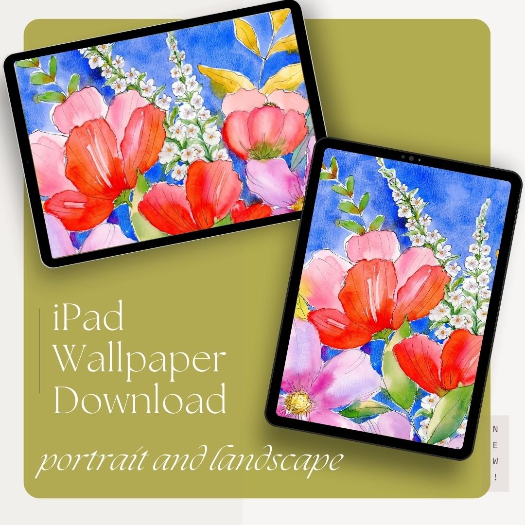 Blooming Blue Digital Wallpaper Pack product image (2)