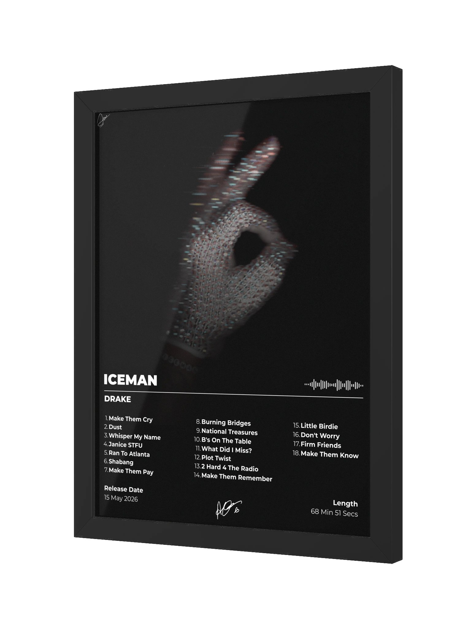 ICEMAN Drake Album Cover Framed Poster product image (4)