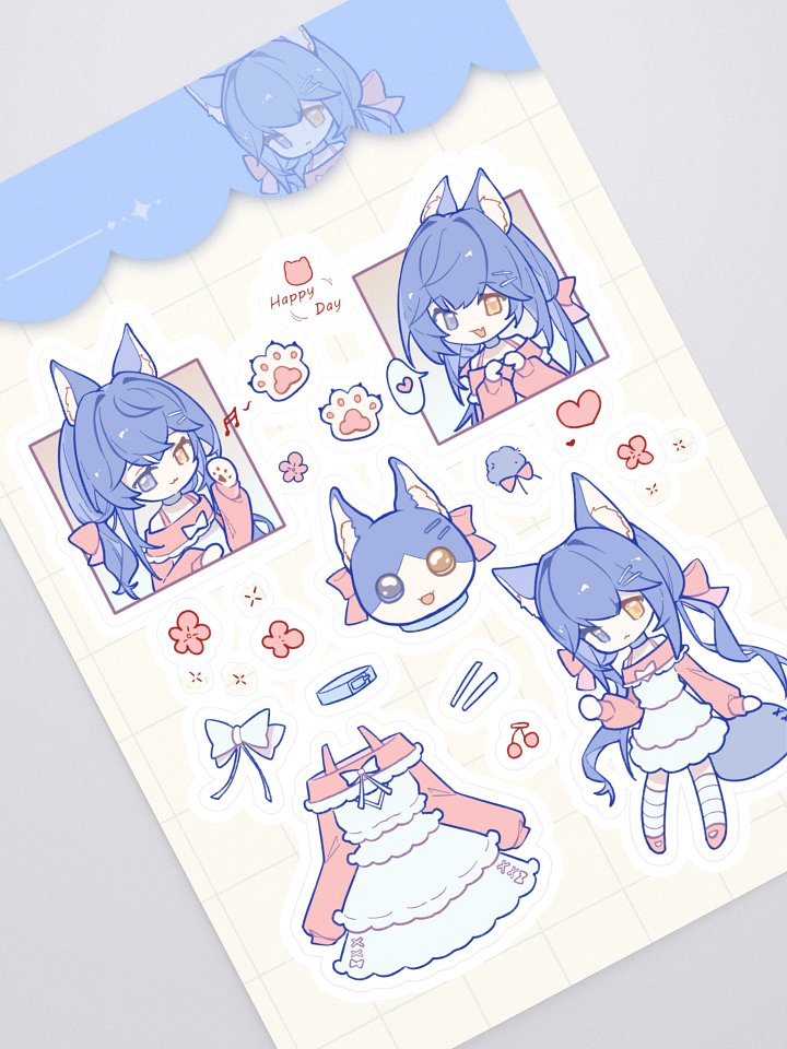 Girly Saphia Sticker Sheet product image (1)