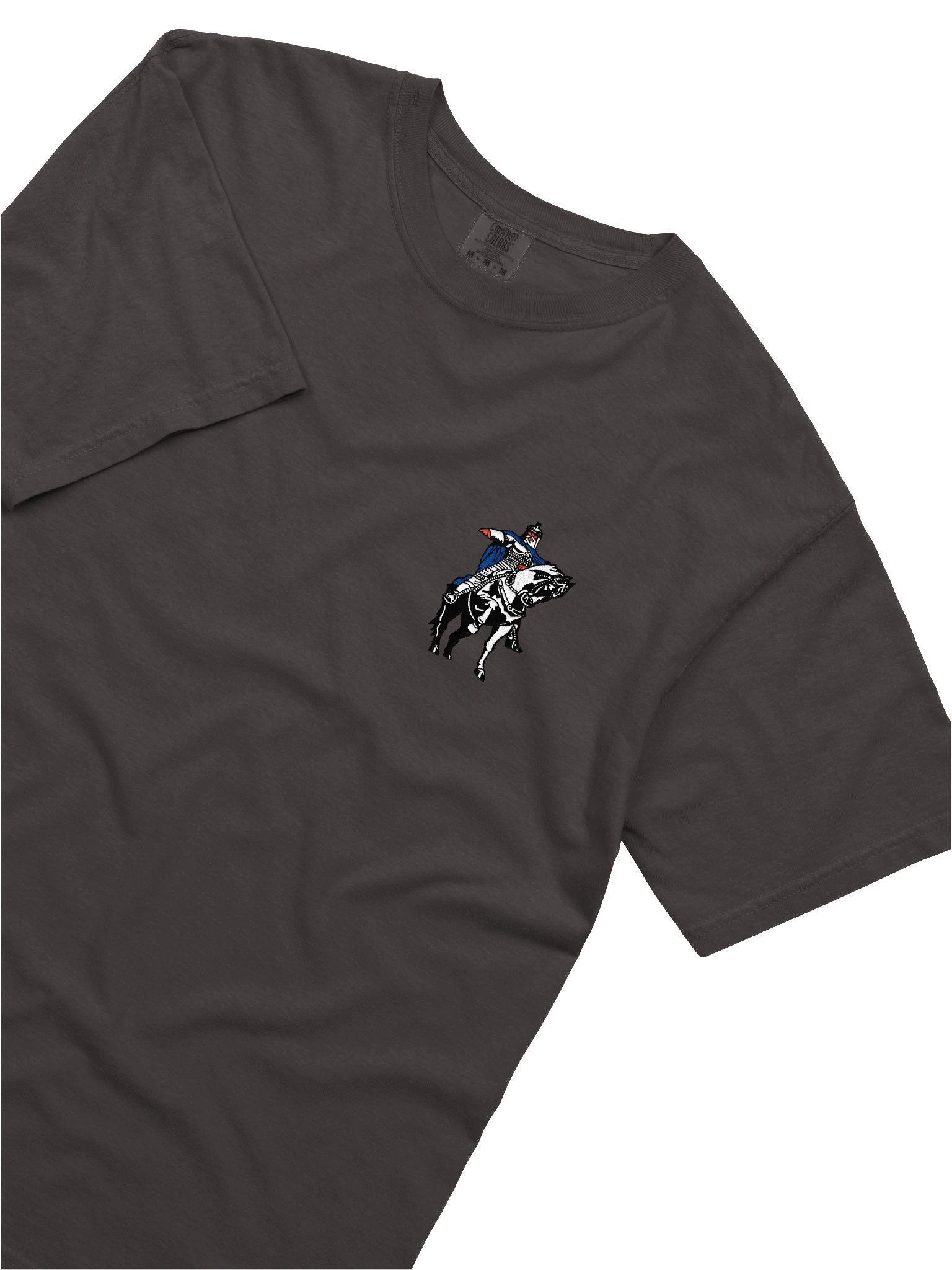 Blue-Caped Knight Embroidered Heavyweight Tee product image (4)