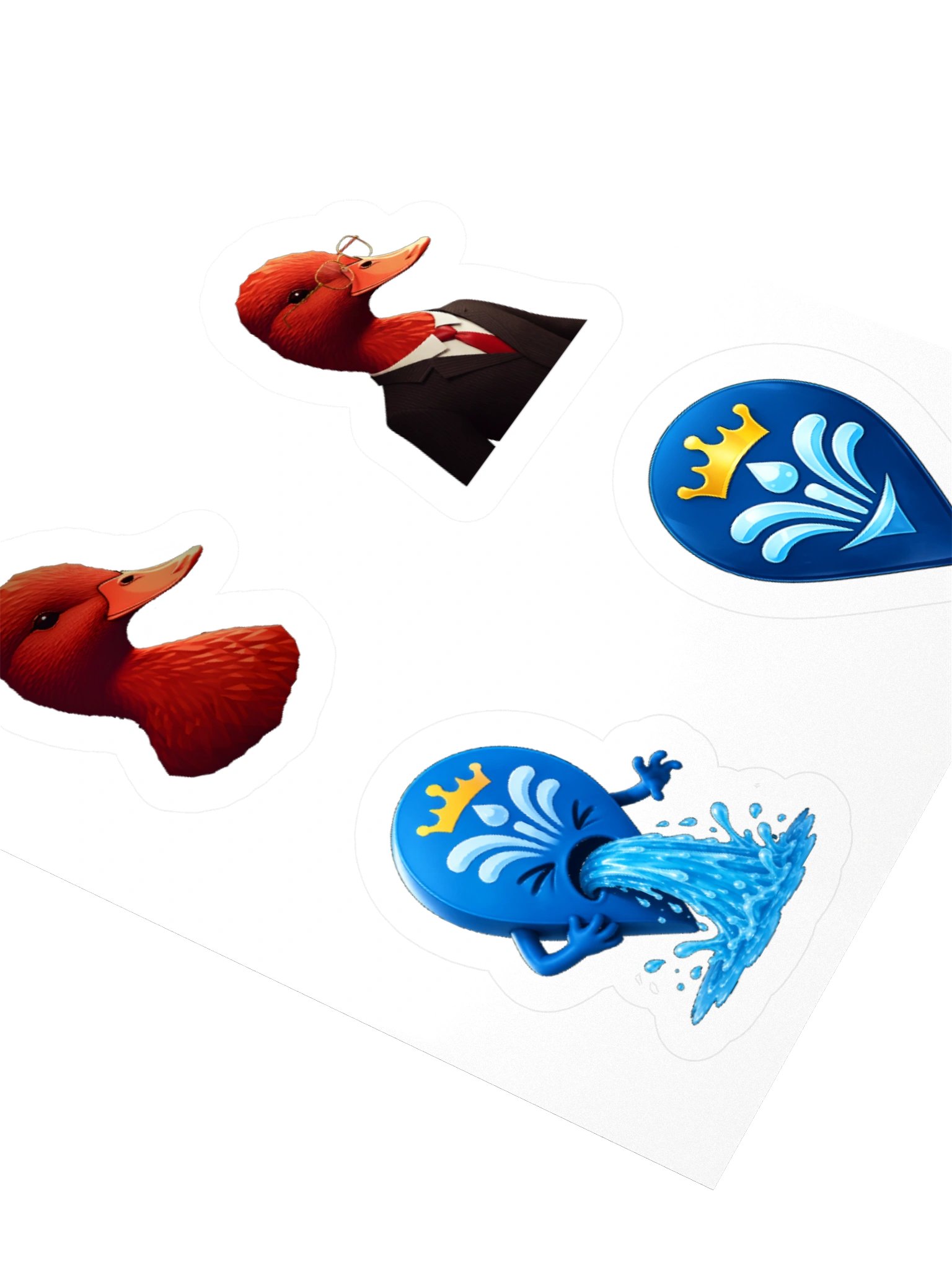 Assorted Red Duck Labs and FountainRank Stickers product image (7)