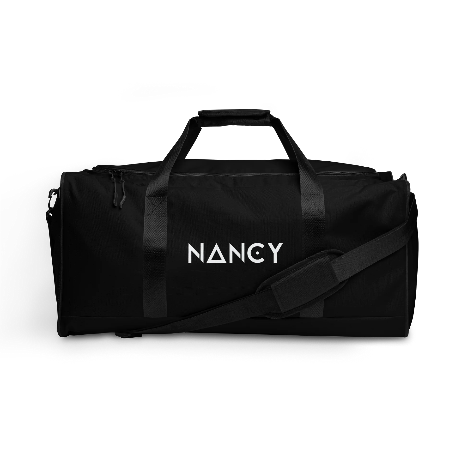 NANCY Bold Typography Duffle Bag : Dj travel bagel for your next tour by @Nancy_dj_official ® product image (1)