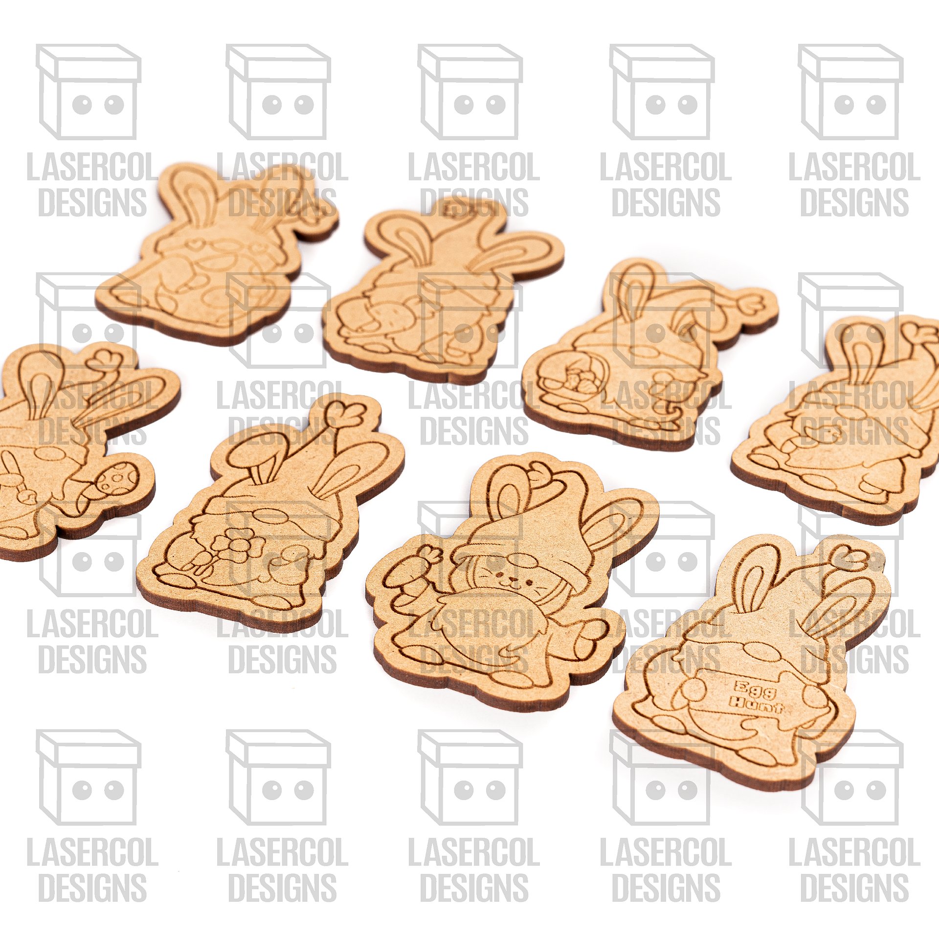 Easter Gnomes Paint Kit DIY Cut Outs Bundle - Laser Cut Files product image (5)