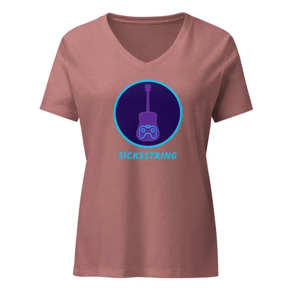 Pink V neck product image (1)