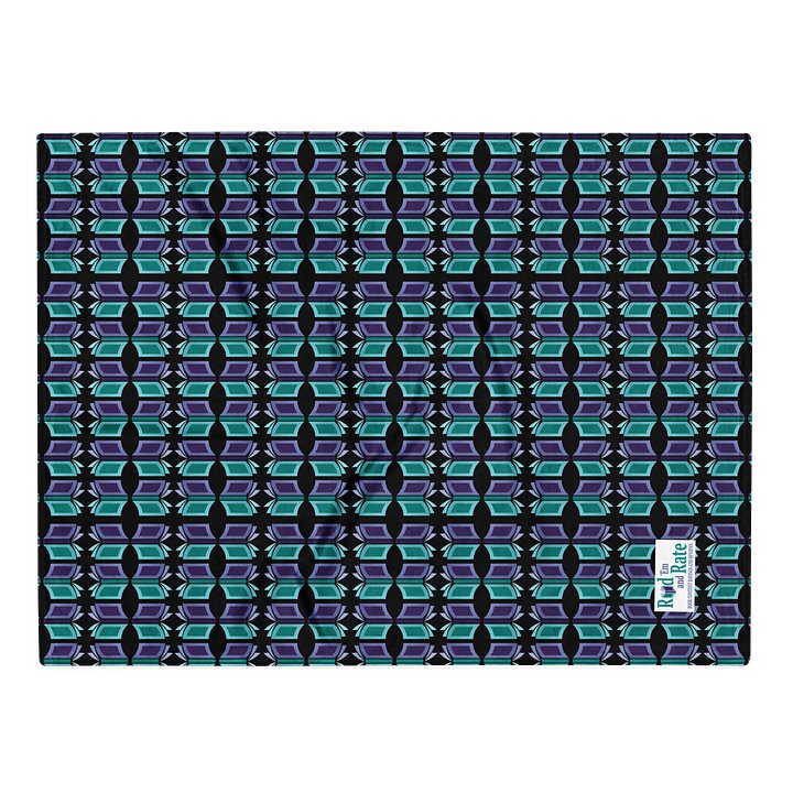 Bookish Blanket (Black Background) product image (1)