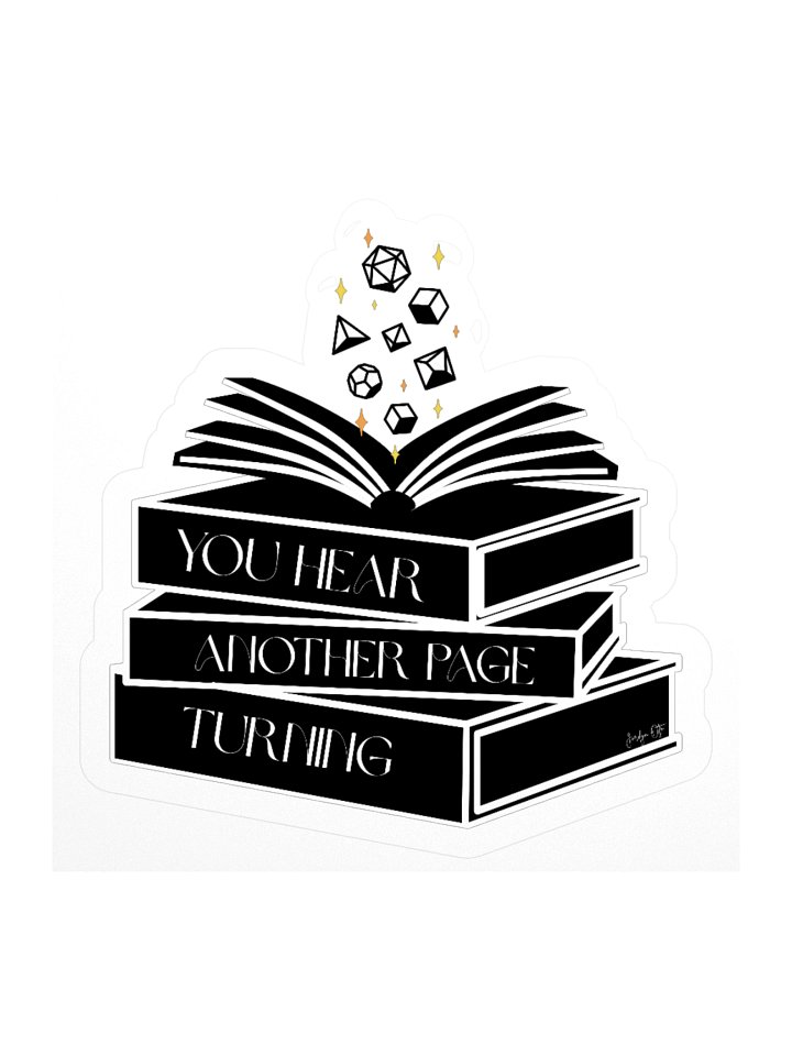 You Hear Another Page Turning Sticker product image (1)