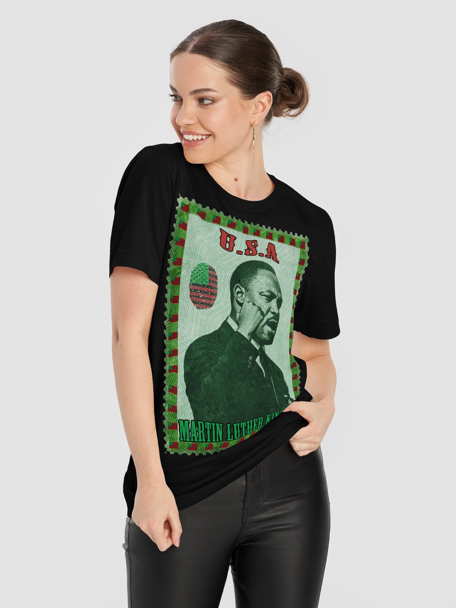 Martin Luther King Jr. Vintage Postage Stamp T-Shirt | USA product image (105)