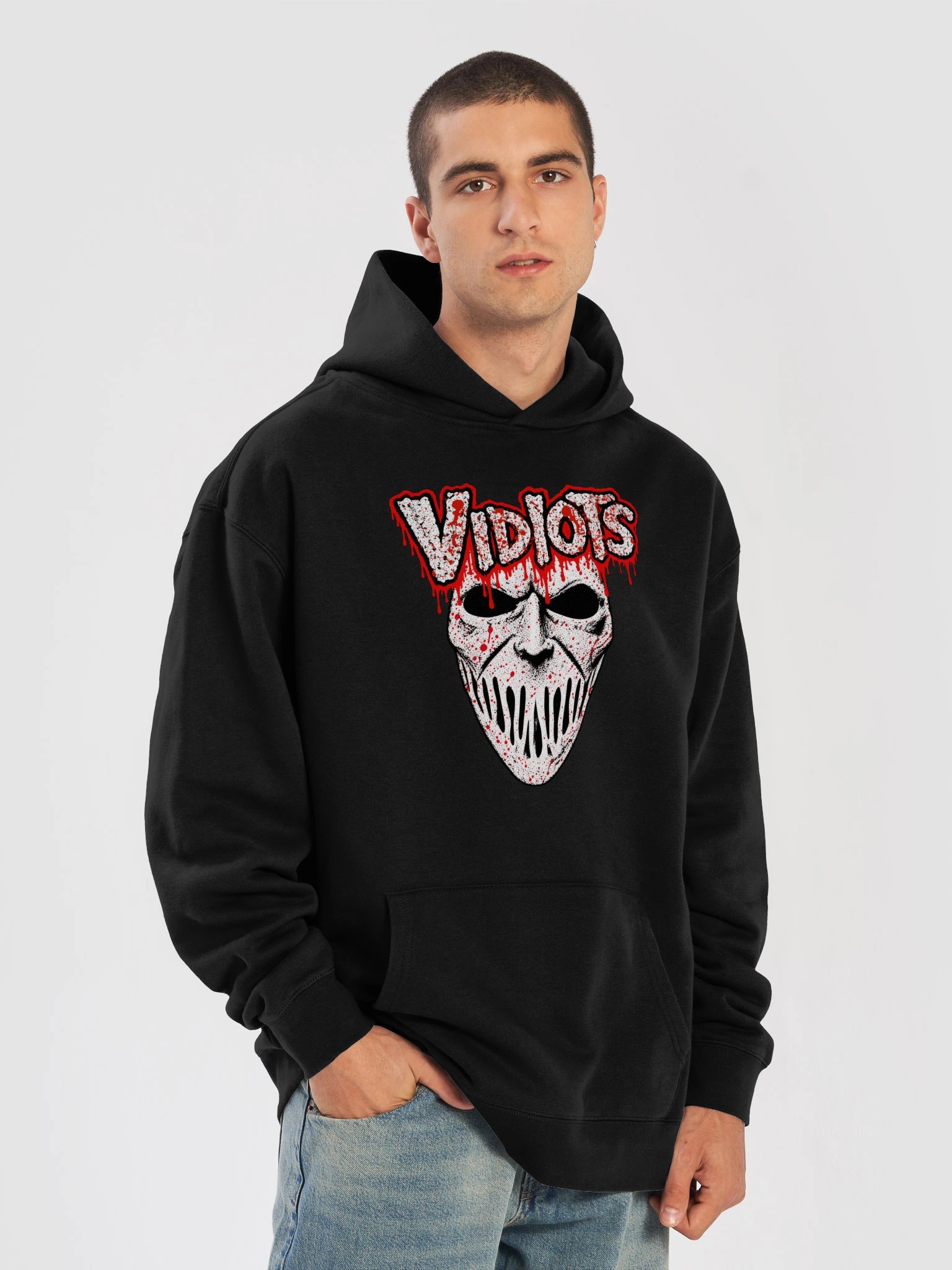 VIDIOTS Horror Hoodie product image (1)