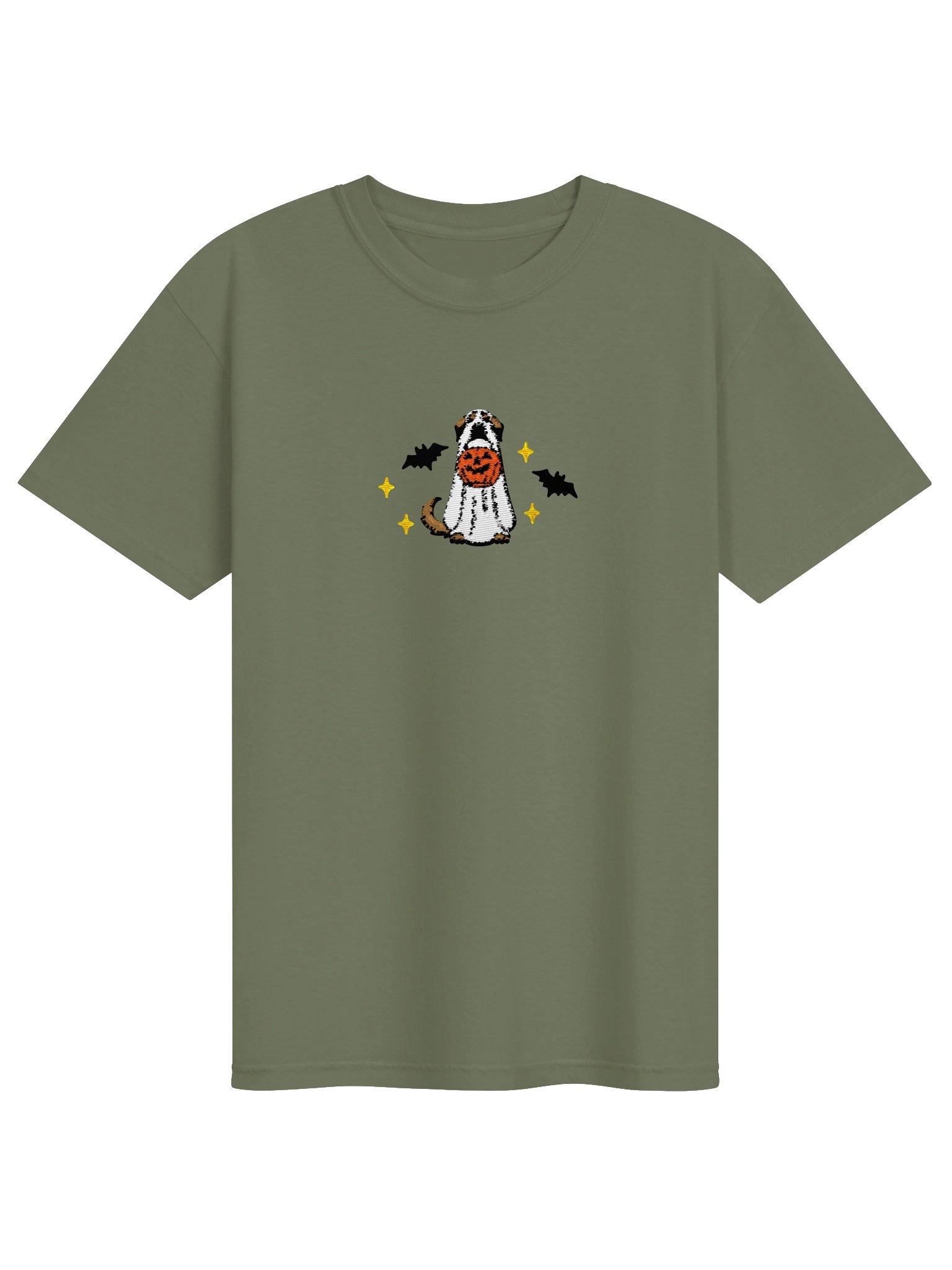 Halloween Anatolian Shepherd Dog(Tan, Black Mask) Embroidered T-Shirt product image (4)